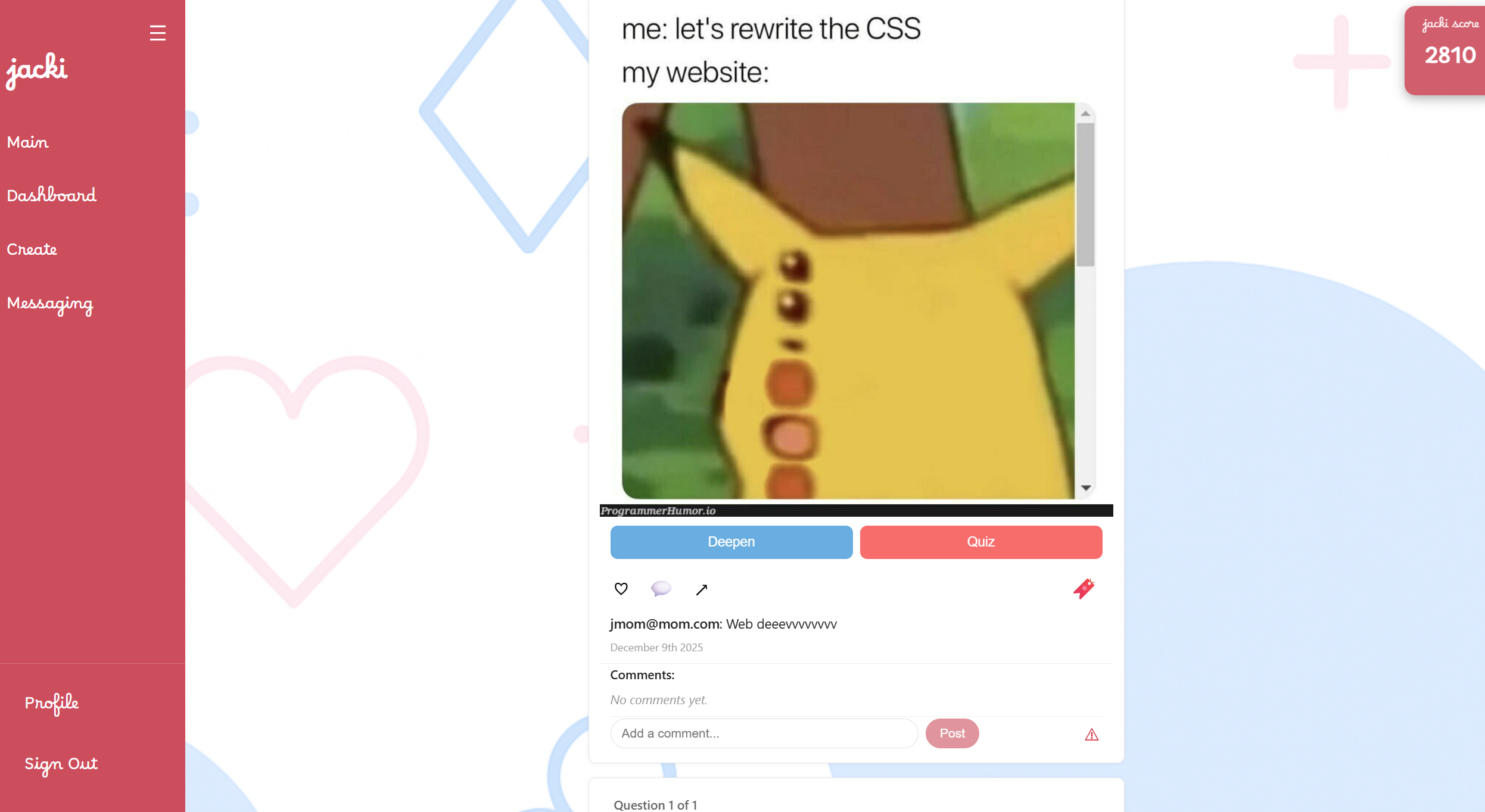 Jacki micro-learning web application